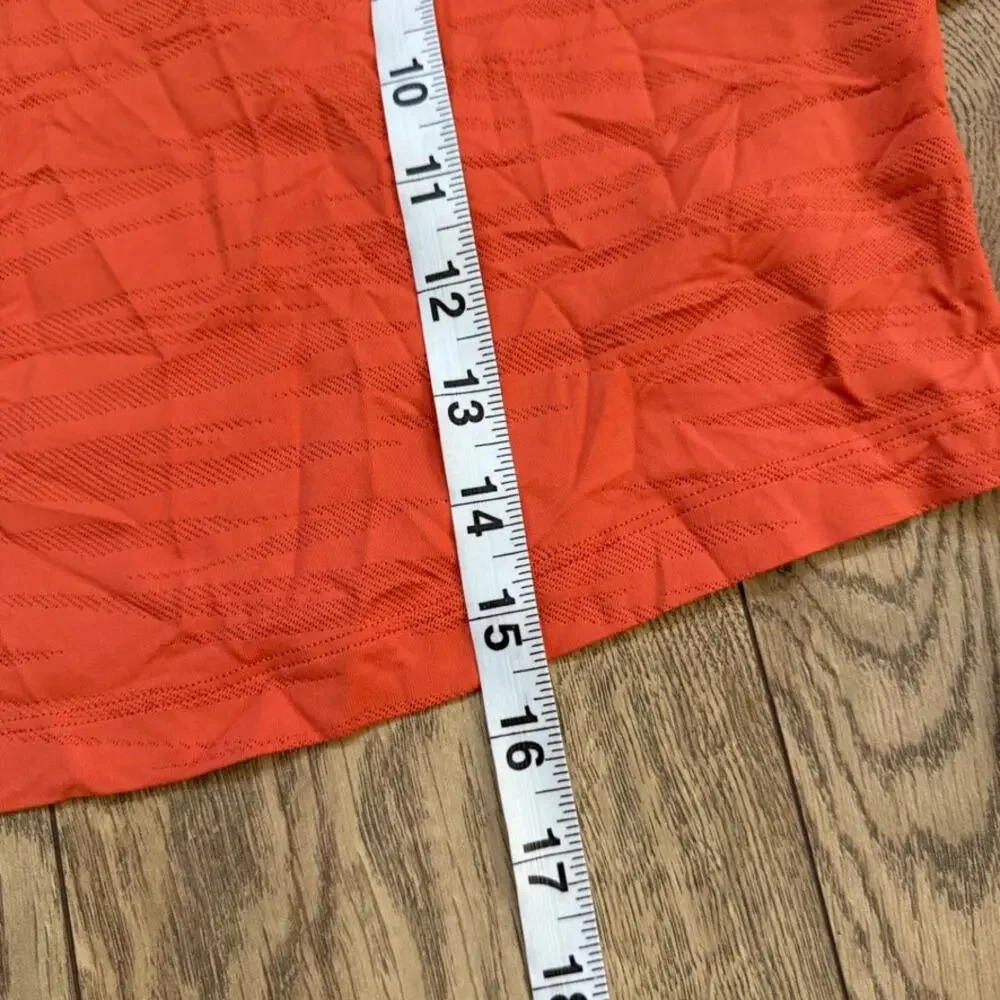 Lululemon Muscle Love‎ Long Sleeve Shirt Orange Women's 8